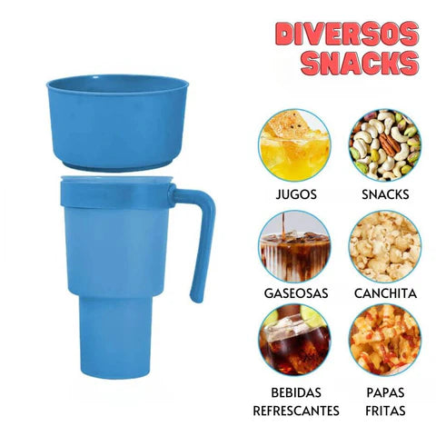 Vaso Botanero para Bebidas y Snacks 950 ml