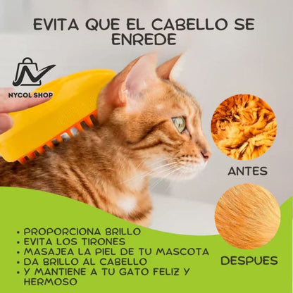 Cepillo a Vapor para Mascotas 🐾