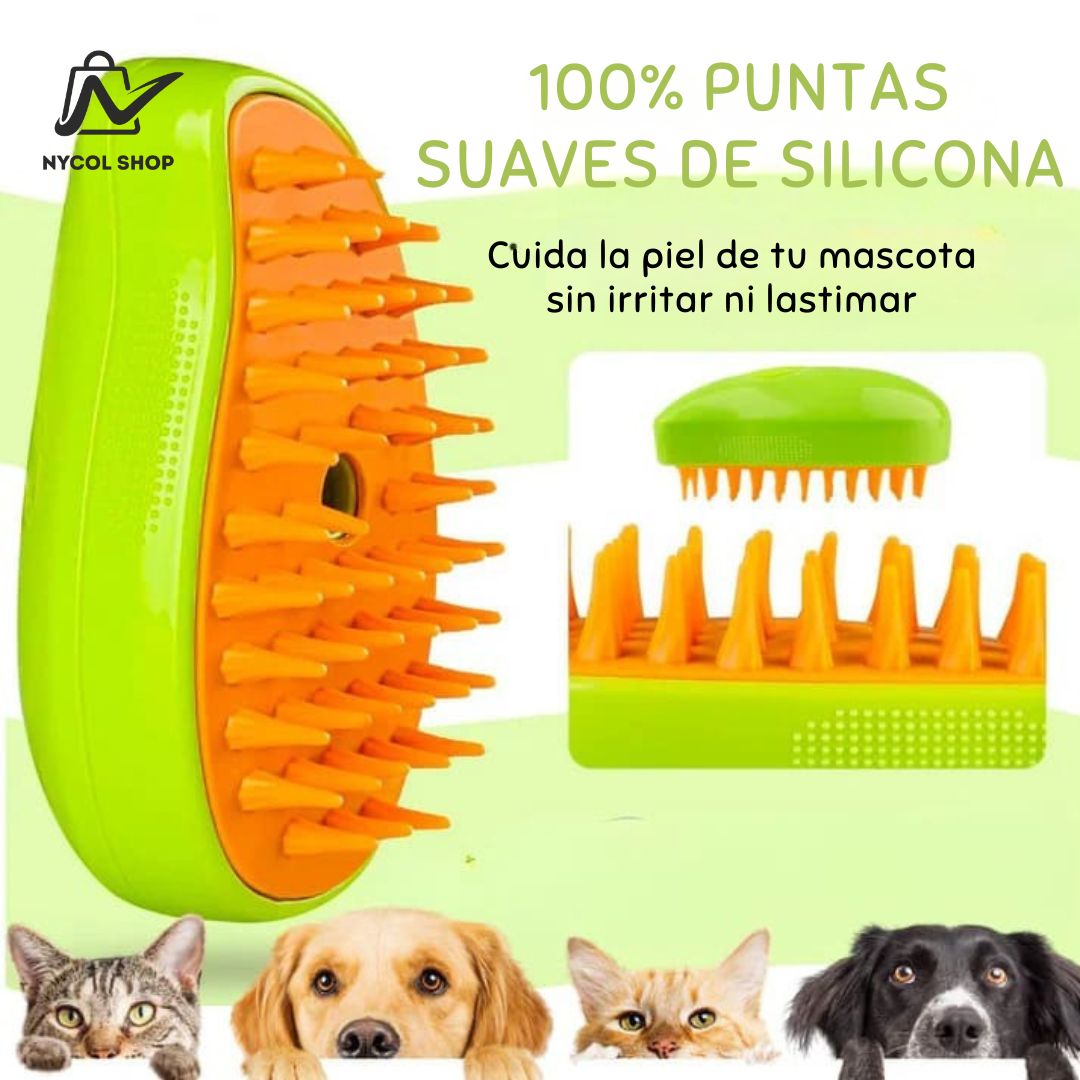 Cepillo a Vapor para Mascotas 🐾
