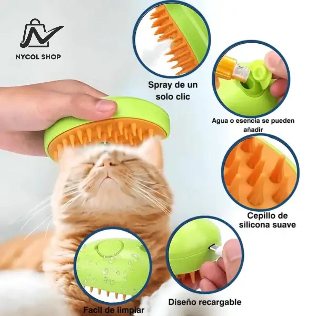 Cepillo a Vapor para Mascotas 🐾