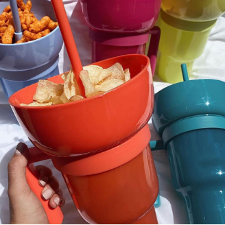Vaso Botanero para Bebidas y Snacks 950 ml