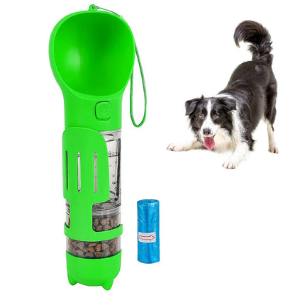 🐾 Botella Portátil 4 en 1 Multifuncional para Mascotas